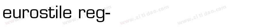 eurostile reg字体转换
